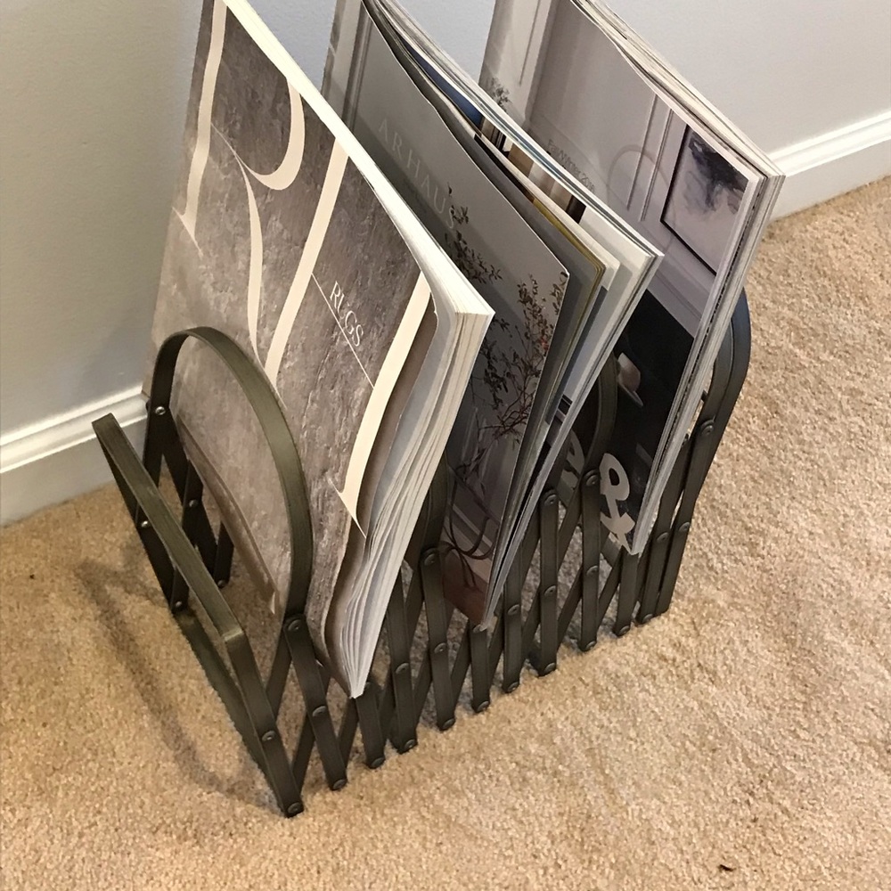 Pottery Barn Accordion Magazine Rack! ❤️ - Picture 4 of 8